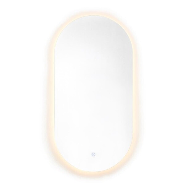Zrcadlo s LED osvětlením, vyhřívanou fólií a senzorem Naturel Project 40x80 cm ZPROV8040LED ZPROV8040LED