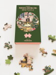 ViSSEVASSE Mini Puzzle Wonderful Christmas Time 31 dílků, zelená barva, papír