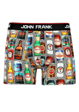 Pánské boxerky John Frank JFBD313 šedá