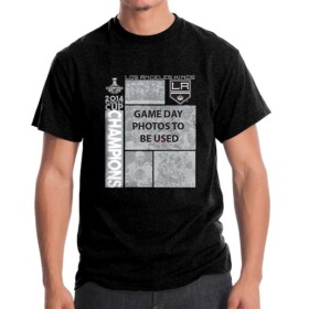 Levelwear Pánské Tričko Los Angeles Kings 2014 Stanley Cup Jock Game Day Montage Velikost: