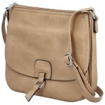 Trendy dámská koženková crossbody kabelka Samira, khaki