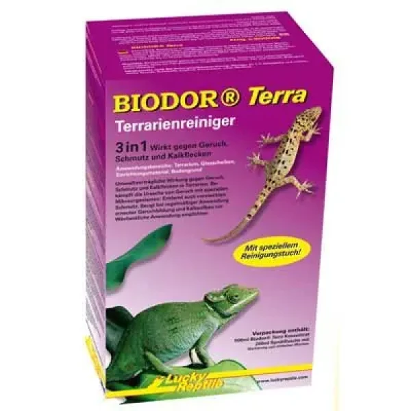 Lucky Reptile BIODOR Terra 500 ml / čisticí emulze pro celé terárium s mikrobiologickým odbourávačem pachů (FP-66131)