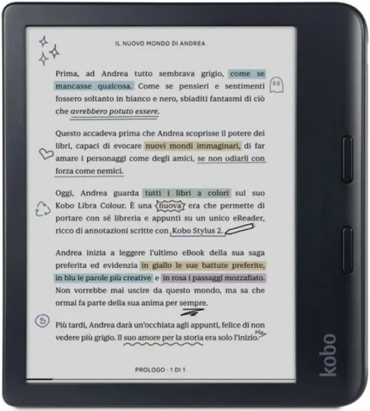 Kobo Libra Colour Black & Stylus 2 Black