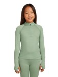 Dětské merino tričko s dlouhým rukávem ICEBREAKER Kids 260 Tech LS Half Zip, Seaglass velikost: 4