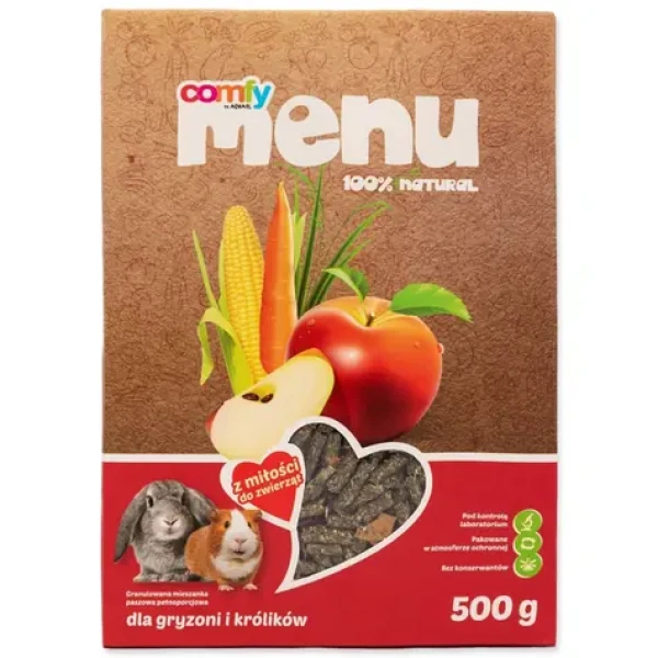 Comfy Menu hlodavec králík / Krmivo pro hlodavce a králíky / Granulované / 500 g (855-325974)
