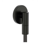 HANSGROHE - FixFit Fine S Nástěnné kolínko, kartáčovaný černý chrom 28882340