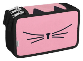 Školní penál třípatrový Cat lady