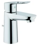 Grohe Umyvadlová baterie s výpustí chrom / Umyvadlová baterie / StarLight povrch / EcoJoy 5,7 l/min (23335000)