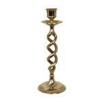 Strömshaga Kovový svícen Ewa Twisted Brass, zlatá barva, kov