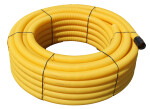 MIDAS Drenáž flexi. DN 125/50 m z PVC - NEPERFOROVANÁ - ŽLUTÁ - pouze celá role