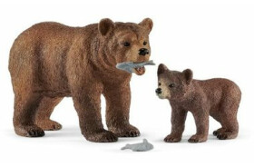 Schleich Wild Life 42473 Medvěd grizzly – matka s mládětem