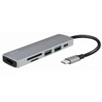 LogiLink UA0343 stříbrná / USB-C Hub / 2x USB-A / 1x USB-C / HDMI (UA0343)