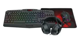 Redragon S101-BA-3 černá / Herní set 3v1 / klávesnice / myš / sluchátka / USB / RGB (S101-BA-3)