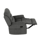Polohovací křeslo, šedá, látka, TV-4086 GREY2
