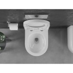 MEXEN/S - Sofia Závěsná WC mísa Rimless Tornado včetně sedátka s slow, duroplast, bílá lesk 30540200T