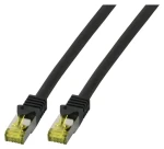 EFB CAT6A černá / Patch kabel / S/FTP / 0,25 m / LSZH / RJ-45 (MK7001.0,25B)