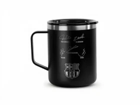 Runbott FC Barcelona Black / Termohrnek / 400 ml / nerezová ocel (972195RB)