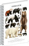 Spirálový blok Animalium - Medvědovité šelmy, čistý, A5