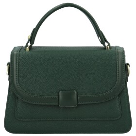 Módní dámská koženková kabelka do ruky Andresa, tmavě zelená
