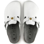 Birkenstock dámské žabky Boston ESD white natural leather medical narrow (0061378) dámské 36