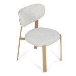 Jídelní židle, hnědá, látka, HC-L3125 OAK