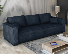 FRONTI Pohovka FIRE - tmavěmodrá - manšestr - LINCOLN 77 22668