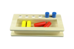 Moyo Montessori Moyo Montessori Box na vkládání válečků do otvorů