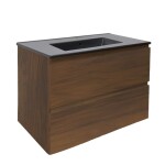 Koupelnová skříňka s umyvadlem SAT B-Way 79x50x45 cm ořech mat BWAY280NUTU4B BWAY280NUTU4B