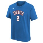 Nike Dětské tričko Oklahoma City Thunder NBA Shai Gilgeous-Alexander #2 OKC Thunder Player T-Shirt Modrá (YOUTH)