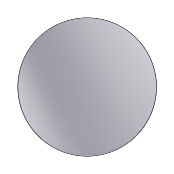 Erga Round, kulaté zrcadlo 120cm, černý rám, ERG-V01-ROUND-1212-BK