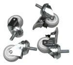 Equip kolečka pro racky ECO/Pro-Mount stříbrná / Kolečka / 19" / sada 4 ks (EZW-1)