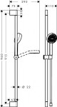 HANSGROHE - Activera Select S Set sprchové hlavice, tyče a hadice, 2 proudy, EcoSmart, chrom 28046000