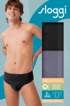 Pánské slipy SLOOGI MEN GO SMOOTH BRIEF C2P M014 ČERNÁ-GRAFITOVÁ