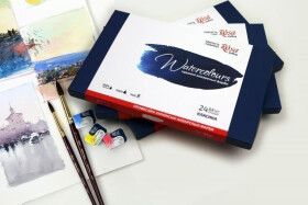 ROSA Gallery akvarelové barvy Classic - 24 barev v kartonové krabičce