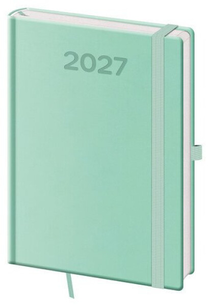 Diář 2027 denní A5 Print Pop - světle zelená