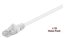 MicroConnect CAT5e 1m bílá / Síťový kabel / U/UTP / 10 ks (V-UTP501WVP)