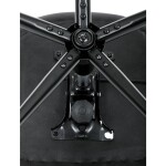 Pracovní židle, výškově nastavitelná, černá látka, KA-V3120 BK3