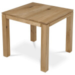 Stůl jídelní 80x80x75 cm, masiv dub, povrchová úprava olejem