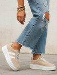 Dámské kožené tenisky LA319 ZY1378 béžové - FashionStreet 41