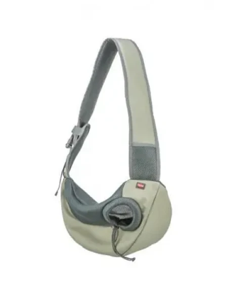 TRIXIE Front Carrier Sling světlezelená/šedá / Přední nosítko a taška / 50 x 25 x 18 cm / max. 5 kg