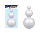 Koule set 6, 8, 10cm/3ks polystyren