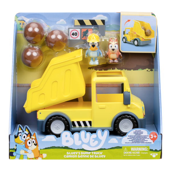 Herní seda Bluey sklápečka + 2 firgurky + příslušenství - TM Toys