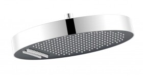 Kielle - Oudee Hlavová sprcha 320, sprchové rameno 350 mm, chrom/černá 20102SE101