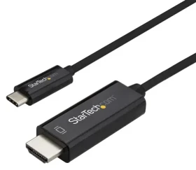 StarTech kabel USB-C na HDMI černá / Kabel USB-C na HDMI / 4K 60 Hz / 1 m (CDP2HD1MBNL)