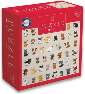 INTERDRUK Puzzle se samolepkami Kočky
