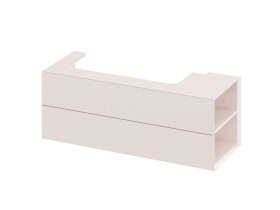 RAVAK - Lite Umyvadlová skříňka 120x45x43 cm, 2 zásuvky, Alabaster Pink X000001896