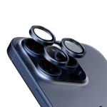 PanzerGlass HoOps Apple iPhone 16 Pro/15 Pro/16 Pro Max/15 Pro Max ochranné kroužky pro čočky fotoaparátu - modrý titan (1199)