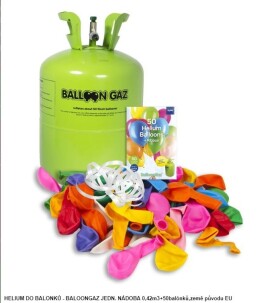 Tarra Helium + 50 latexových balónků
