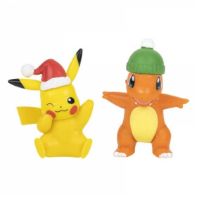 Pokémon akční figurky Pikachu a Charmander (Holiday Season) - 5 cm