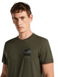 ICEBREAKER Mens Merino 150 Tech Lite SS Tee Evolving Lay, Dark Loden (vzorek) velikost: M